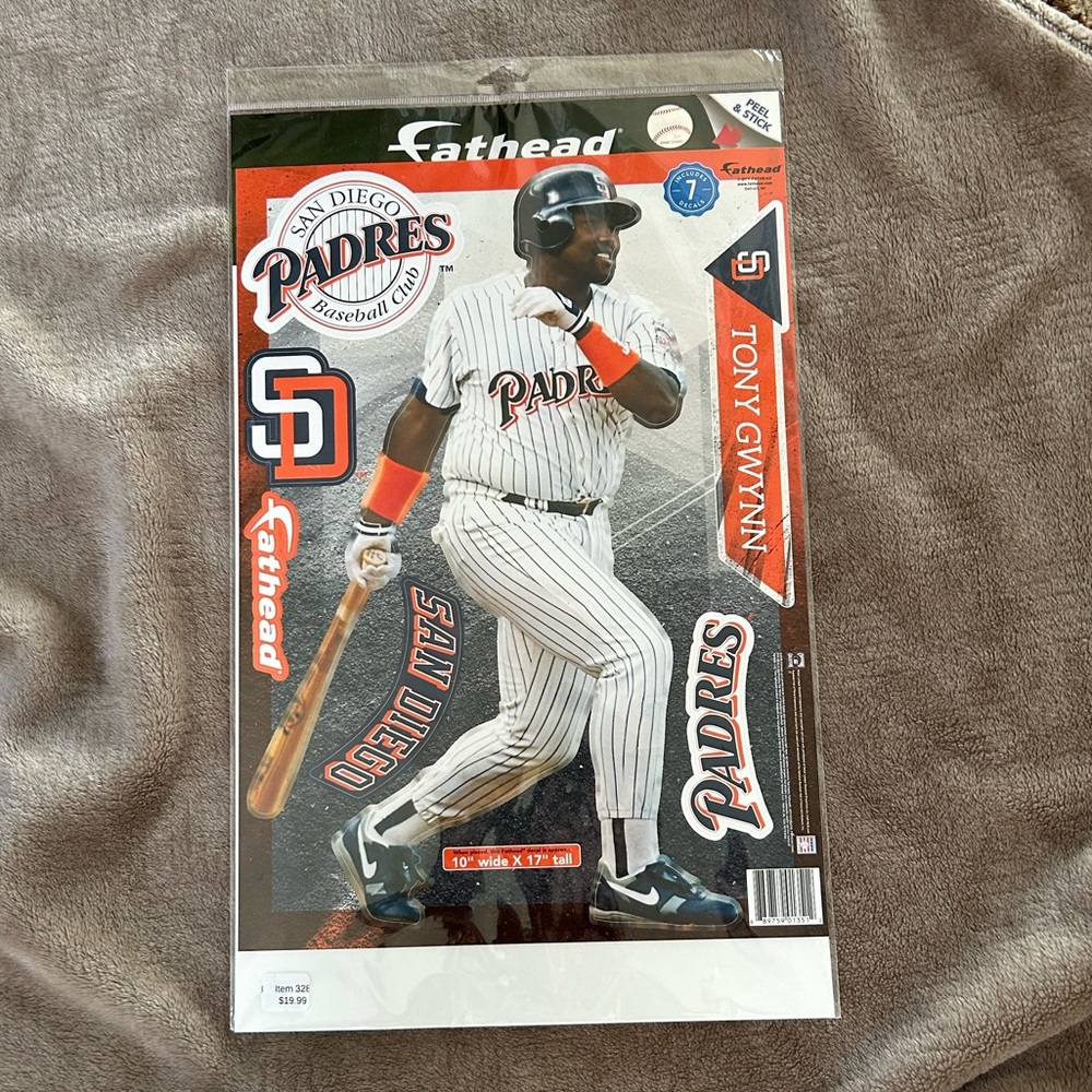 Tony Gwynn Fathead Pack 10” by 17”